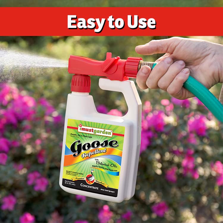 IMUSTGARDEN I Must Garden Goose Repellent Concentrate - 32oz Hose End Sprayer (Geese, Turkey, Ducks) - Image 4
